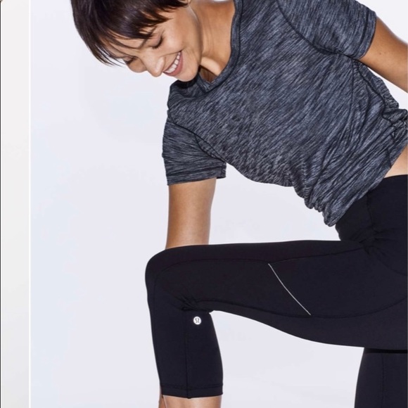🍋Lululemon Black Speed Up Crop Legging with Side Pockets - Picture 7 of 14